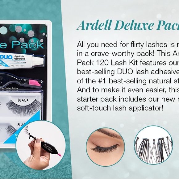 Ardell False Eyelashes Deluxe Pack Kit 120 Demi Black - Picture 6 of 6